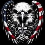 Lost Soldier Comforting Eagle Direct to Film (DTF) Heat Transfer U-1364