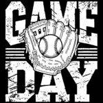 Baseball Game Day Direct to Film (DTF) Heat Transfer F-1423