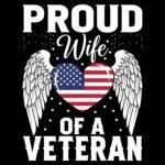 Proud Wife Of A Veteran Direct to Film (DTF) Heat Transfer V-1390