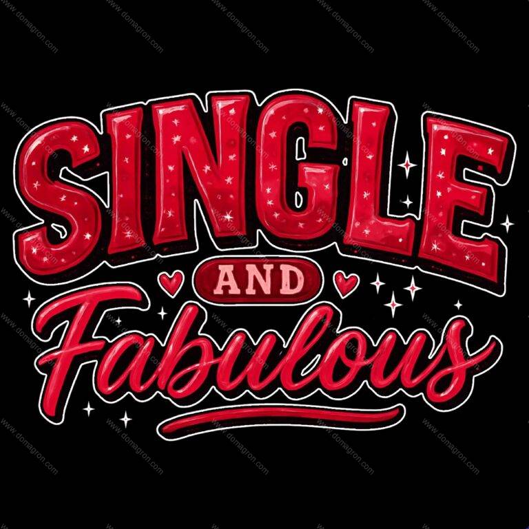 Single And Fabulous Direct to Film (DTF) Heat Transfer V-1371
