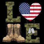 Veteran Love Direct to Film (DTF) Heat Transfer V-1383