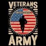 Veterans Of The United States Army Direct to Film (DTF) Heat Transfer V-1396