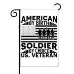 American By Birth Veteran Garden Flag V-1416