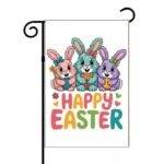 Happy Easter Bunny Garden Flag F-1412