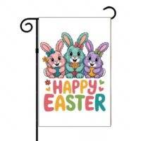 Happy Easter Bunny Garden Flag F-1412