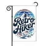 Retro Hiker Garden Flag O-1420