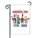 America 250 Patriotic Geese Garden Flag U-1366
