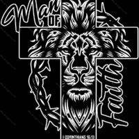 Man Of Faith Corinthians 16:13 Metal Photo I-1374