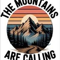 The Mountains Are Calling Outdoors Lover Retro Metal Photo O-1415
