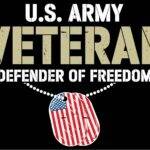 US Army Veteran Defender Of Freedom Metal Photo V-1399