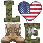 Veteran Love Metal Photo V-1383