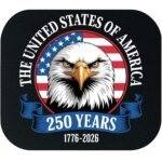 America 250 Bald Eagle Mouse Pad U-1414