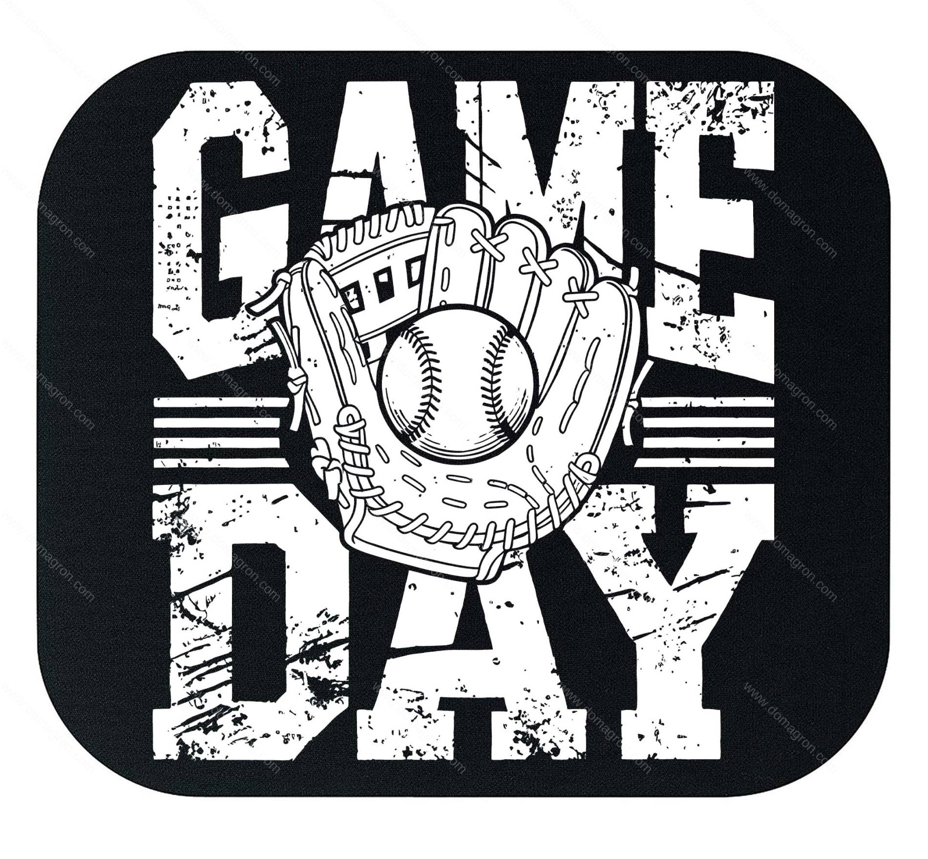 Baseball Game Day Mouse Pad F-1423