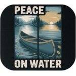 Peace On Water Inspirational Fishing Mouse Pad H-1382