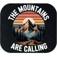 The Mountains Are Calling Outdoors Lover Retro Mouse Pad I-1415