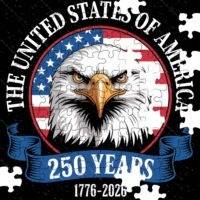 America 250 Bald Eagle Jigsaw Puzzle U-1414