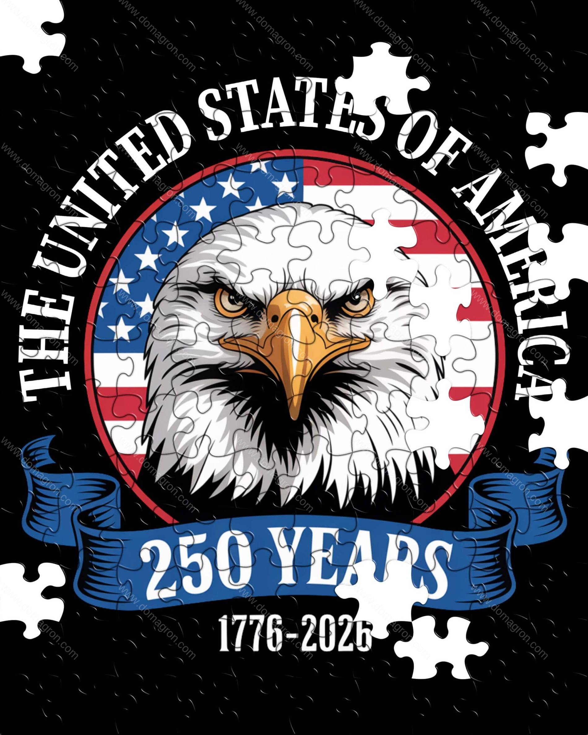 America 250 Bald Eagle Jigsaw Puzzle U-1414