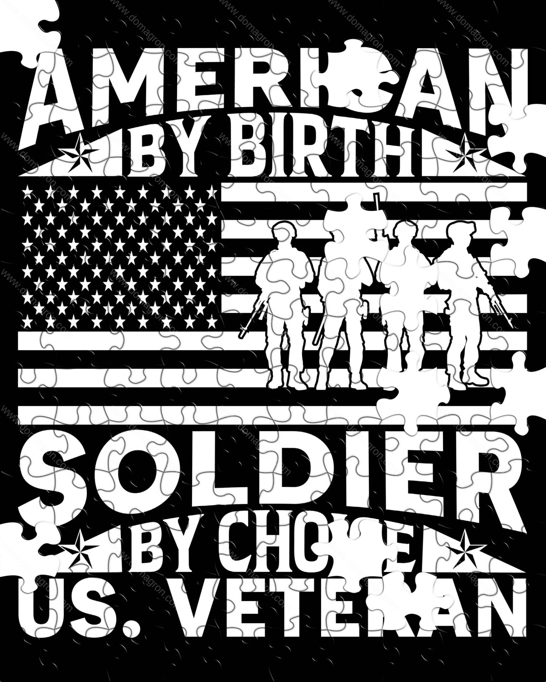 American By Birth Veteran Jigsaw Puzzle V-1416