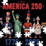 America 250 Patriotic Geese Jigsaw Puzzle U-1366
