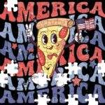 Patriotic America Pizza Guy Jigsaw Puzzle U-1410