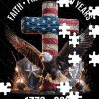 Faith Freedom 250 Years America 250 Jigsaw Puzzle U-1363