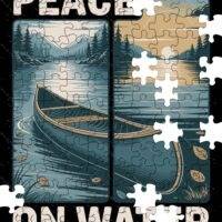 Peace On Water Inspirational Fishing Jigsaw Puzzle H-1382