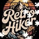 Retro Hiker Jigsaw Puzzle O-1420