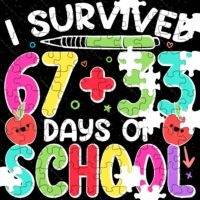 I Survived 100 Days Of School Jigsaw Puzzle F-1417