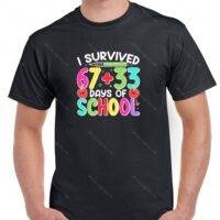 I Survived 100 Days Of School Shirt F-1417