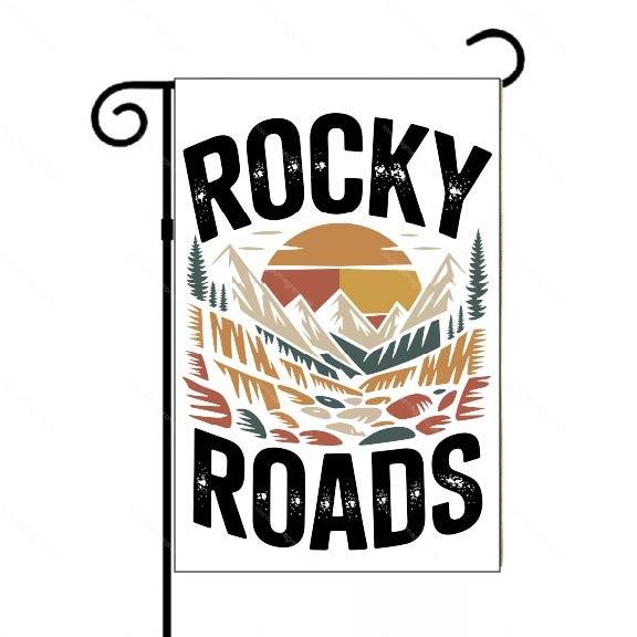 Rocky Roads Outdoor Lover Garden Flag O-1445
