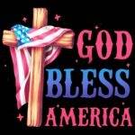 God Bless America Direct to Film (DTF) Heat Transfer U-1429