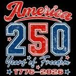 America 250 Direct to Film (DTF) Heat Transfer U-1455