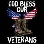 God Bless Our Veterans Direct to Film (DTF) Heat Transfer V-1432