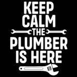 Keep Calm The Plumber Is Here Direct to Film (DTF) Heat Transfer F-1472