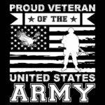 Proud Army Veteran Direct to Film (DTF) Heat Transfer V-1459