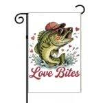 Love Bites Valentine Fisher Garden Flag V-1430
