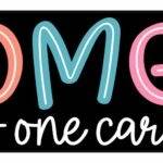 OMG No One Cares License Plate S-1443