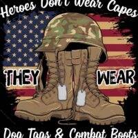 Heroes Don't Wear Capes Veteran Metal Photo V-1435