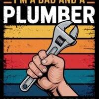 I'm A Dad And A Plumber Metal Photo F-1470