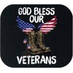 God Bless Our Veterans Mouse Pad V-1432