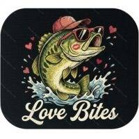 Love Bites Valentine Fisher Mouse Pad V-1430