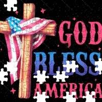 God Bless America Jigsaw Puzzle U-1429