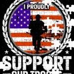 I Proudly Support Our Troops Jigsaw Puzzle U-1447