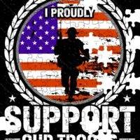 I Proudly Support Our Troops Jigsaw Puzzle U-1447