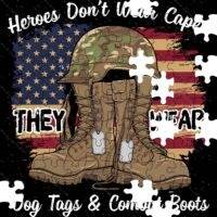 Heroes Don't Wear Capes Veteran Jigsaw Puzzle V-1435