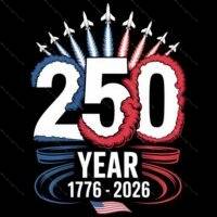 America 250 Direct to Film (DTF) Heat Transfer U-1495