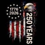 America 250 Patriotic Direct to Film (DTF) Heat Transfer U-1517