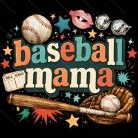 Baseball Mama Direct to Film (DTF) Heat Transfer F-1521
