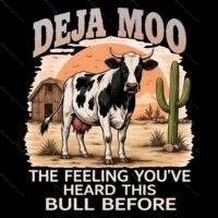 Deja Moo Direct to Film (DTF) Heat Transfer S-1520