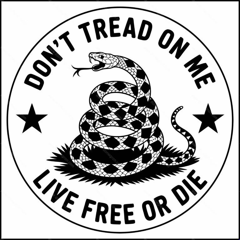 Don't Tread On Me Direct to Film (DTF) Heat P-1529